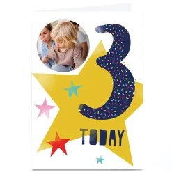 Online Photo Hello Munki 3rd Birthday Card Kids For Son|For Granddaughter