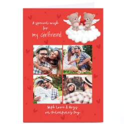 Sale Photo Hugs Valentine's Day Card - Angel Hugs, Girlfriend Photo
