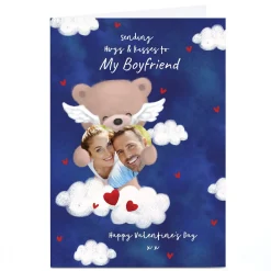 Outlet Photo Hugs Valentine's Day Card- Bear in The Clouds, Boyfriend Photo