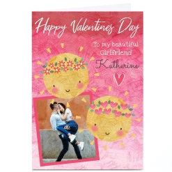 Card Factory Photo Juniper & Rose Valentine's Day Card - Beautiful Girlfriend