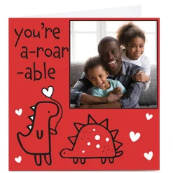 Clearance Photo Juniper & Rose Valentine's Day Card - A-Roarable Photo