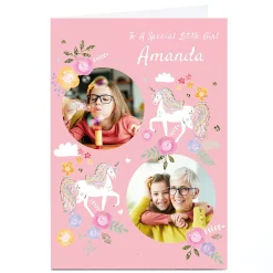 Hot Photo Kerry Spurling Card - Unicorn, Special Little Girl Kids For Kids|Photo