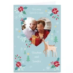 Hot Photo Kerry Spurling Christmas Card - Special Couple Heart Deer Christmas|Photo