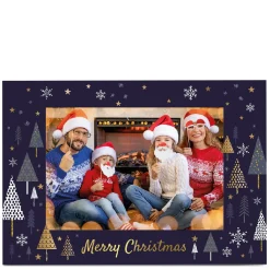 Clearance Photo Kerry Spurling Christmas Card - Blue Tree Border Christmas|Photo