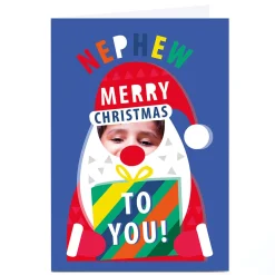 Clearance Photo Kerry Spurling Christmas Card - Santa Face, Nephew Christmas|Photo