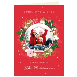 Clearance Photo Klara Hawkins Christmas Card - Wreath Christmas|Photo