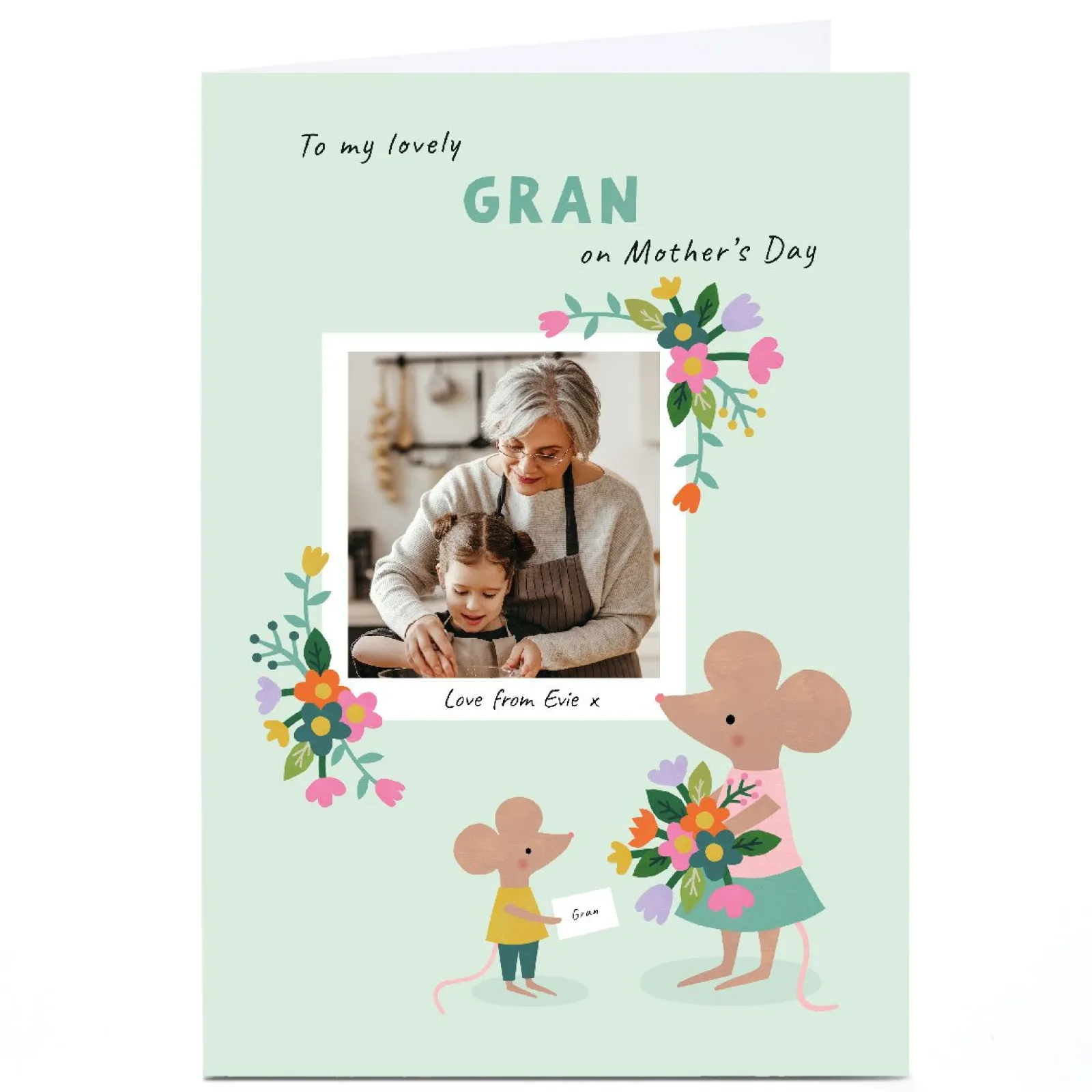 Outlet Photo Lemon & Sugar Mother's Day Card - Gran Mouse Photo