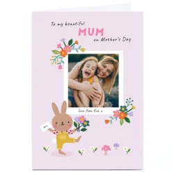 Card Factory Photo Lemon & Sugar Mother's Day Card - Mum Bunny