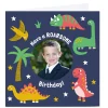 Kids Card Factory Photo Little Ginger Birthday Card - Cute Dinosaurs
