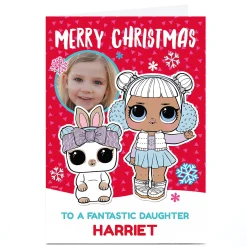 Card Factory Photo L.O.L. Surprise! Christmas Card - Daughter