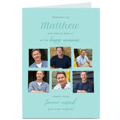 Photo Memorial Card - Forever Missed Sympathy|Photo