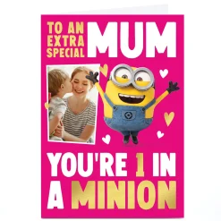 Card Factory Photo Minions Mother's Day Card - Extra Special 1 in a Minion Mum