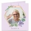 Clearance Photo Mother's Day Card - Floral Hexagon, Mam Photo