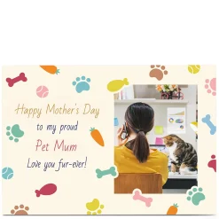 Card Factory Photo Mother's Day Card - Love You Fur-ever!