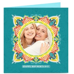 Clearance Photo Mother's Day Card - Mandala Frame Photo