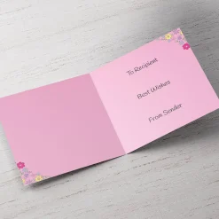 Card Factory Photo Mother's Day Card - Nanny, Floral Downpour