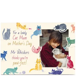 Card Factory Photo Mother's Day Card - Paw-fect Cat Parent
