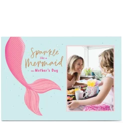 Photo Mother's Day Card - Sparkle like a Mermaid Photo