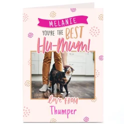 Card Factory Photo Mother's Day Card - The Best Hu-Mum!