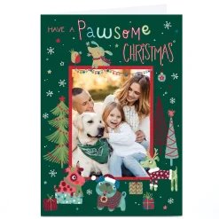 Card Factory Photo Nikki Golesworthy Christmas Card - Dogs