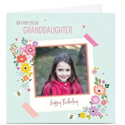 Kids Card Factory Photo Nikki Upsher Birthday Card - Granddaughter