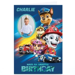 Kids Card Factory Photo Paw Patrol Movie Birthday Card - Amazing Birthday