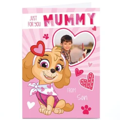 Card Factory Photo Paw Patrol Valentine's Day Card - Mummy From Son