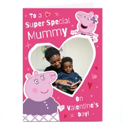 Card Factory Photo Peppa Pig Valentine's Day Card - To a Super Special Mummy