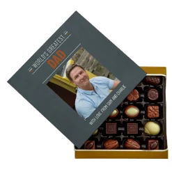 Clearance Photo Personalised Belgian Chocolates - World's Greatest Dad Photo Gifts|Chocolate & Sweets