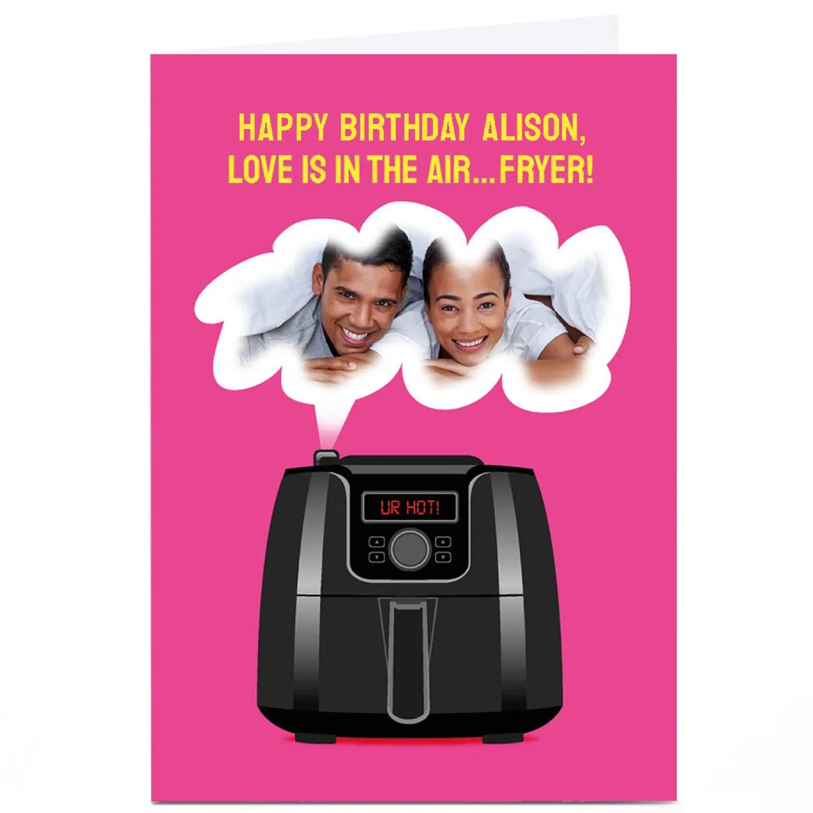 New Photo PG Quips Birthday Card - Love is in the Air Fryer For Uncle|For Nephew