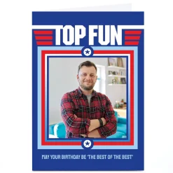 New Photo PG Quips Birthday Card - Top Fun BOY For Uncle|For Son