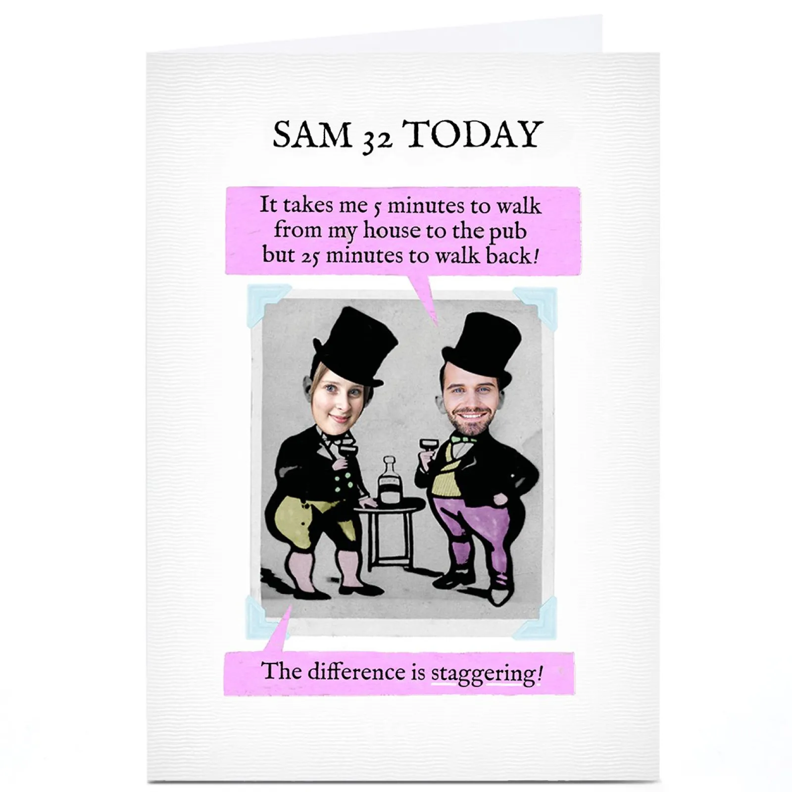 Online Photo PG Quips Birthday Card - Difference Is Staggering For Friend|For Friend