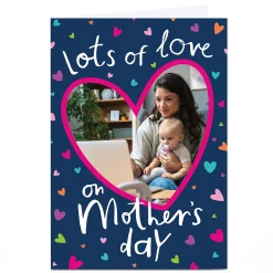 Card Factory Photo Pigment Mother's Day Card - Lots of Love Hearts