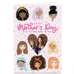 Best Photo Pigment Mother's Day Card - Of All The Mums You're the Best Photo