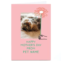 Card Factory Photo Pigment Mother's Day Card - Dainty Flower, From The Pet