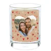 Card Factory Photo Pomegranate & Cashmere Scented Candle - Red Hearts