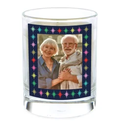 Clearance Photo Pomegranate & Cashmere Scented Candle - Star Border Photo Gifts|Scented Candles