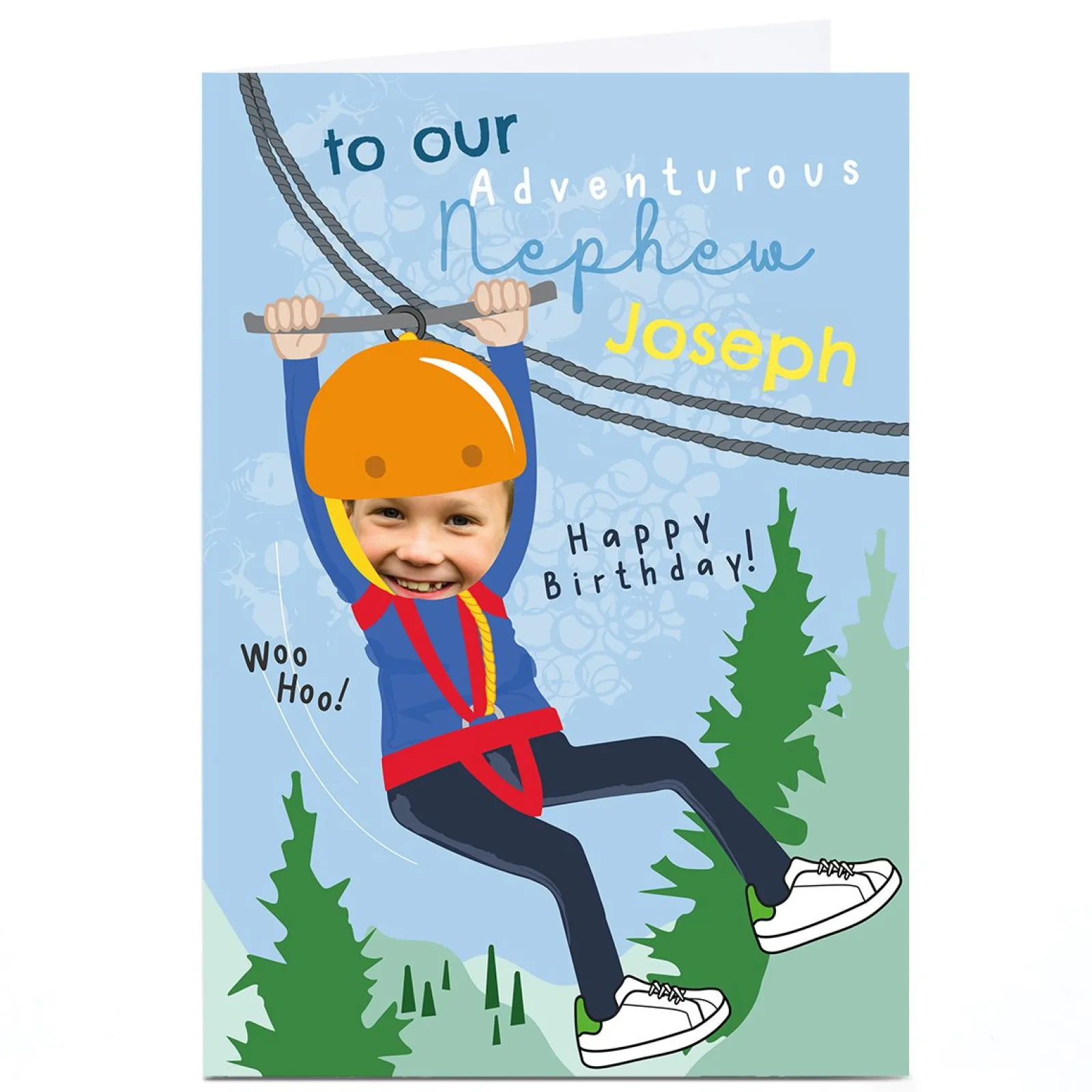 Kids Card Factory Photo Rachel Griffin Birthday Card - Adventurous Nephew