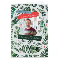Card Factory Photo Rebecca Prinn Christmas Card - Husband