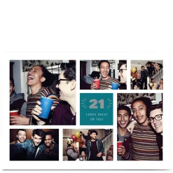 BOY Card Factory Photo 21st Birthday Card - Great on You, Editable Age