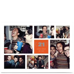 Card Factory Photo 21st Birthday Card - Looks Great On You, Editable Age