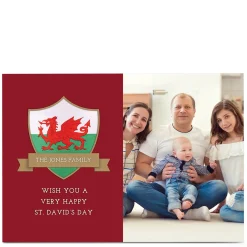 Best Photo St. David's Day Card - From The Family Photo