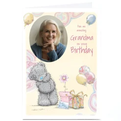Card Factory Photo Tatty Teddy Birthday Card - Floating Balloons, Amazing Grandma