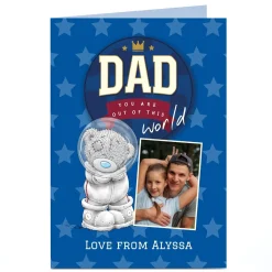 Card Factory Photo Tatty Teddy Father's Day Card - Out of this World Dad