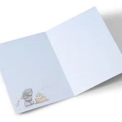 Clearance Photo Tatty Teddy Photo Birthday Card - Bear with Birthday Cake, Brother For Brother|Tatty Teddy