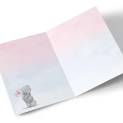 Card Factory Photo Tatty Teddy 50th Birthday Card - Bear with Flowers