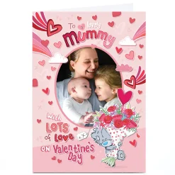Hot Photo Tatty Teddy Valentine's Day Card - To a Lovely Mummy Tatty Teddy|Photo