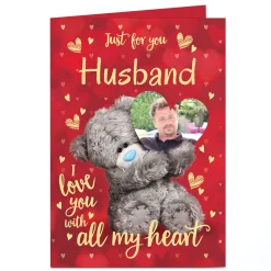 Outlet Photo Tatty Teddy Valentine's Day Card - With All my Heart, Husband Tatty Teddy|Photo
