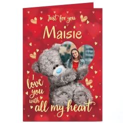 Hot Photo Tatty Teddy Valentine's Day Card - Love You with my Whole Heart Tatty Teddy|Photo
