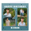 BOY Card Factory Photo 20th Birthday Card - Any Name